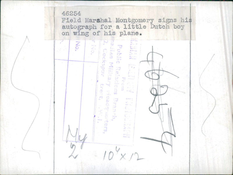 Field Marshal Montgomery - Vintage Photograph