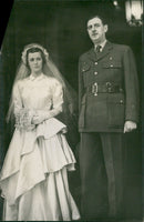 Charles de Gaulle and daughter Genevieve - Vintage Photograph