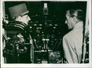 Charles De Gaulle in cockpit - Vintage Photograph