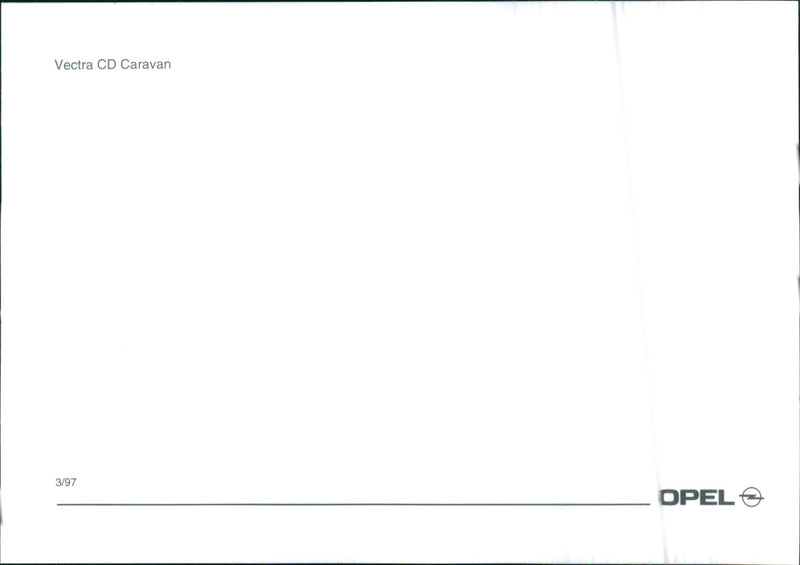 Opel CD Caravan - Vintage Photograph