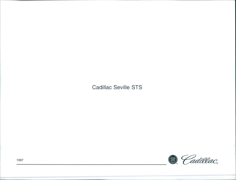 1997 Cadillac Seville STS - Vintage Photograph