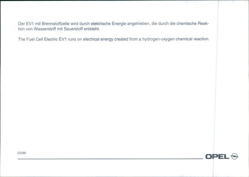 1998 Opel - Vintage Photograph