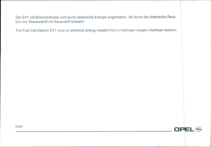 1998 Opel - Vintage Photograph