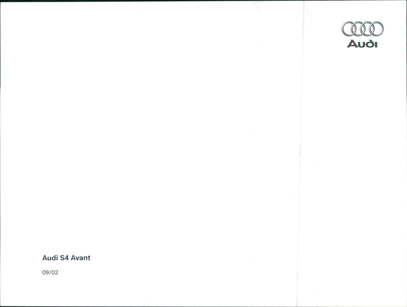 2002 Audi S4 Avant - Vintage Photograph