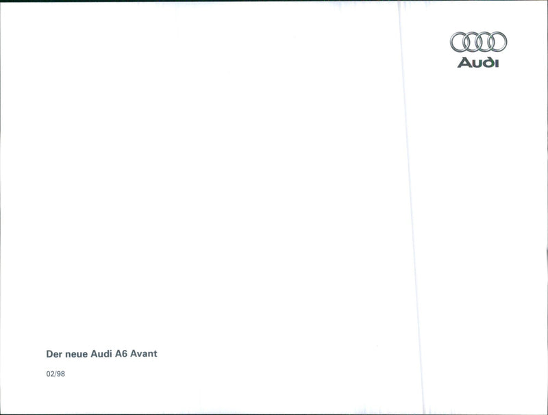 1998 Audi A6 Avant - Vintage Photograph