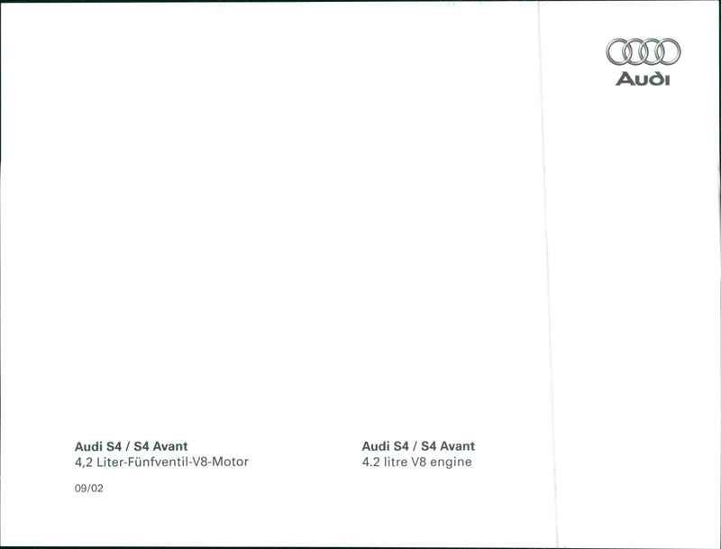 2002 Audi S4 / S4 Avant - Vintage Photograph