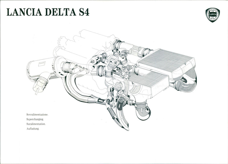 Lancia Delta S4 - Vintage Photograph