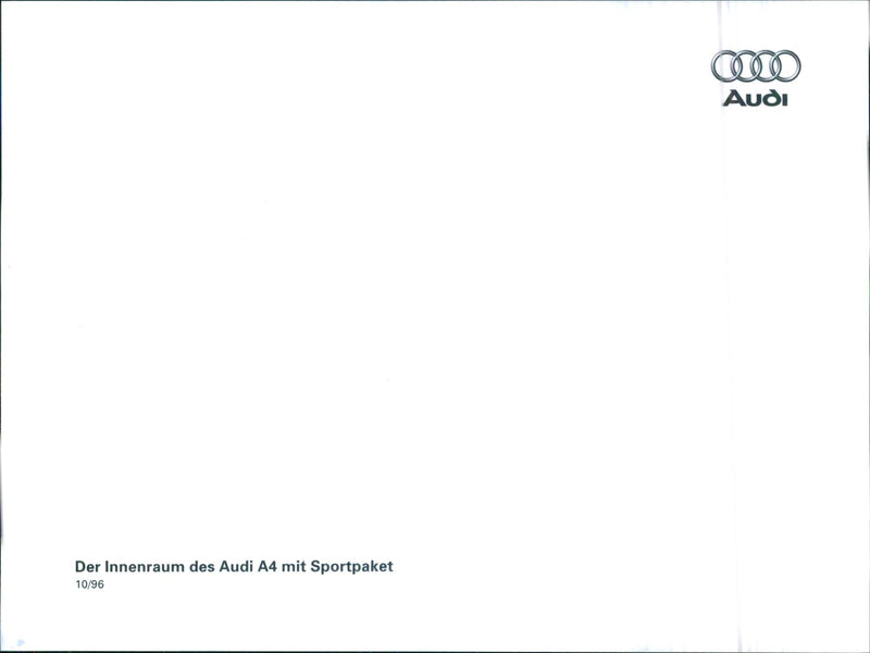 1996 Audi A4 - Vintage Photograph