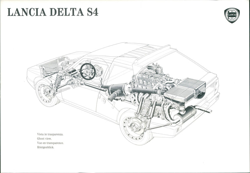 Lancia Delta S4 - Vintage Photograph