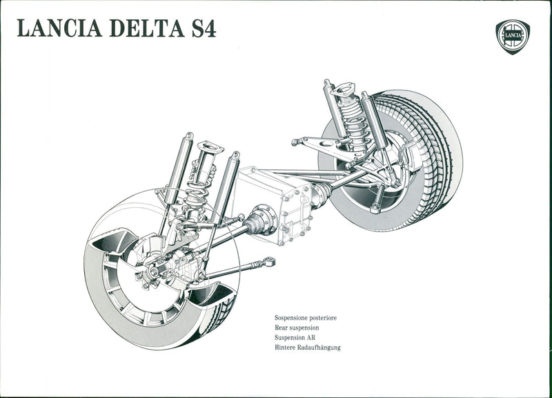 Lancia Delta S4 - Vintage Photograph