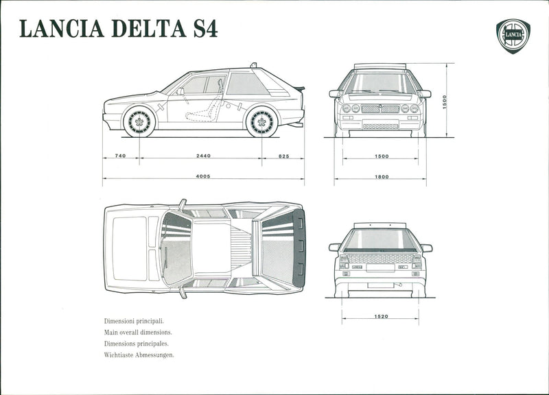Lancia Delta S4 - Vintage Photograph