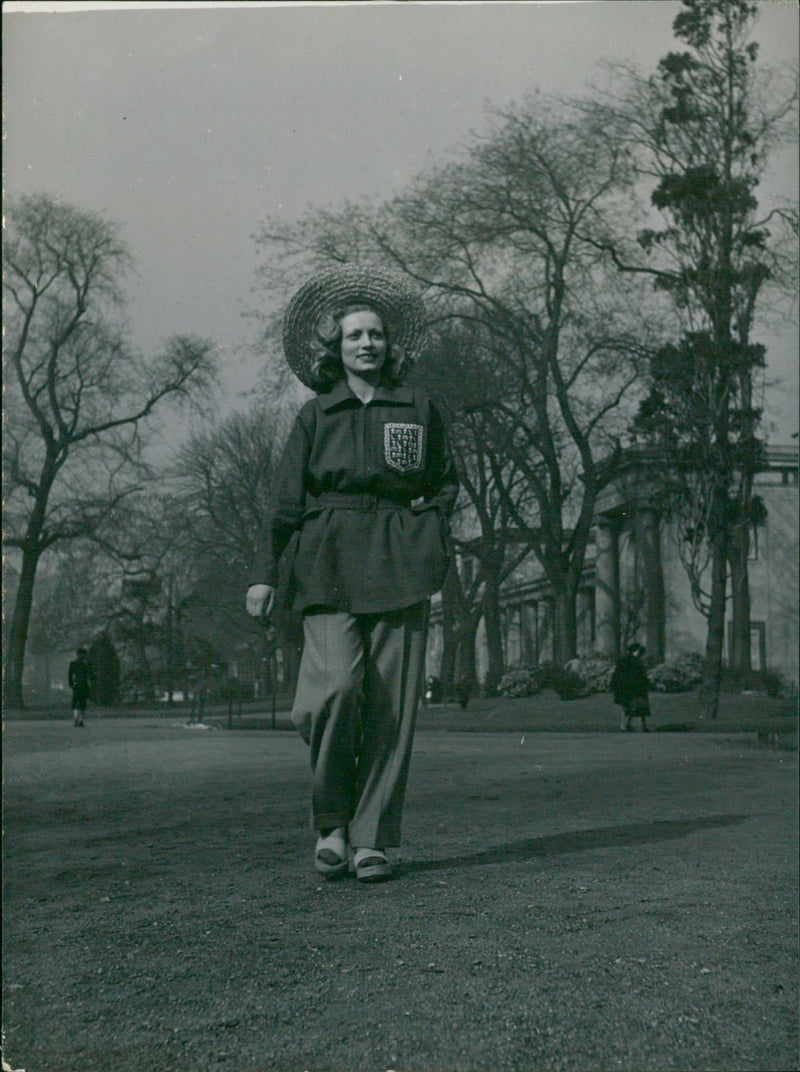 Woman in Lanvin fashion outfit - Vintage Photograph