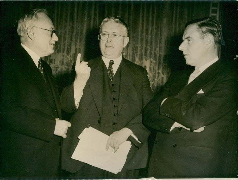 United Nations delegates at the Elysee Palace, Paris - Vintage Photograph