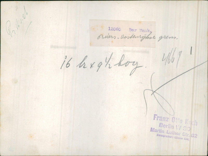 Houses covered in snow during the winter in Germany - Vintage Photograph