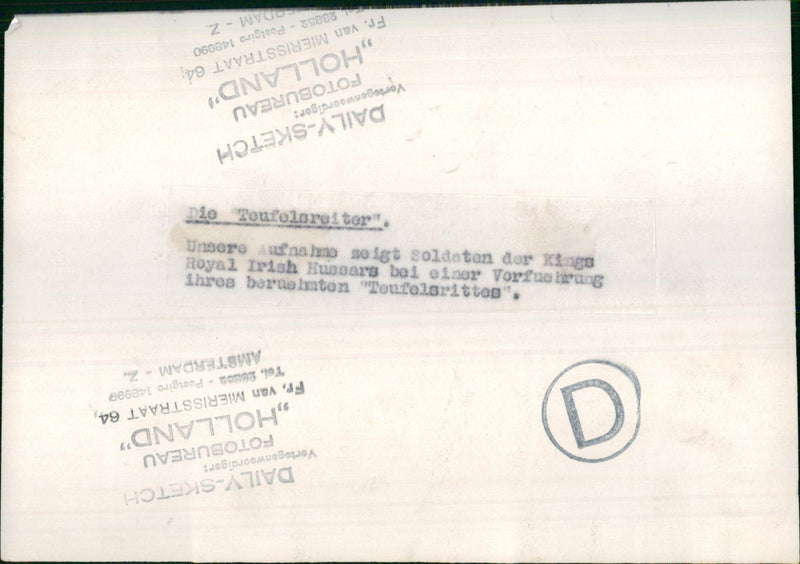 King's Royal Irish Hussars - Vintage Photograph