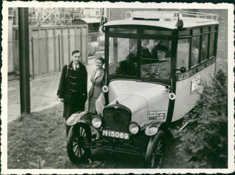 Antique bus. - Vintage Photograph