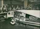 People at a car exhibition - Vintage Photograph