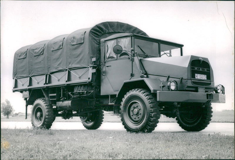 A M.A.N military truck - Vintage Photograph