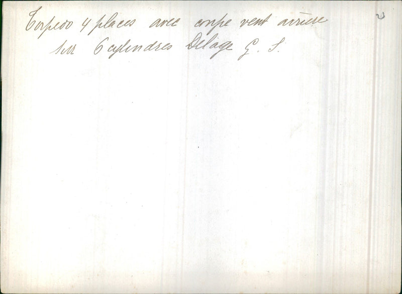 Delage G.L. - Vintage Photograph