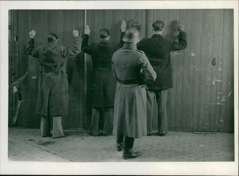 A scene from the movie "Verzet in Nederland" - Vintage Photograph