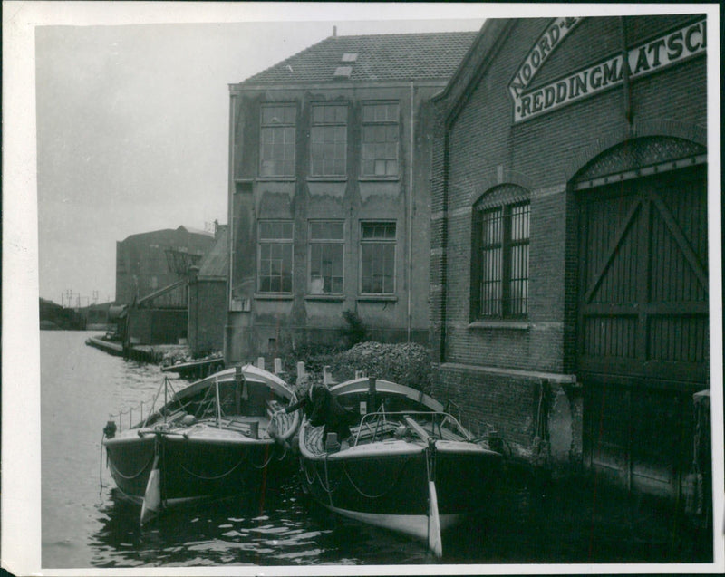 New lifeboat gifted - Vintage Photograph