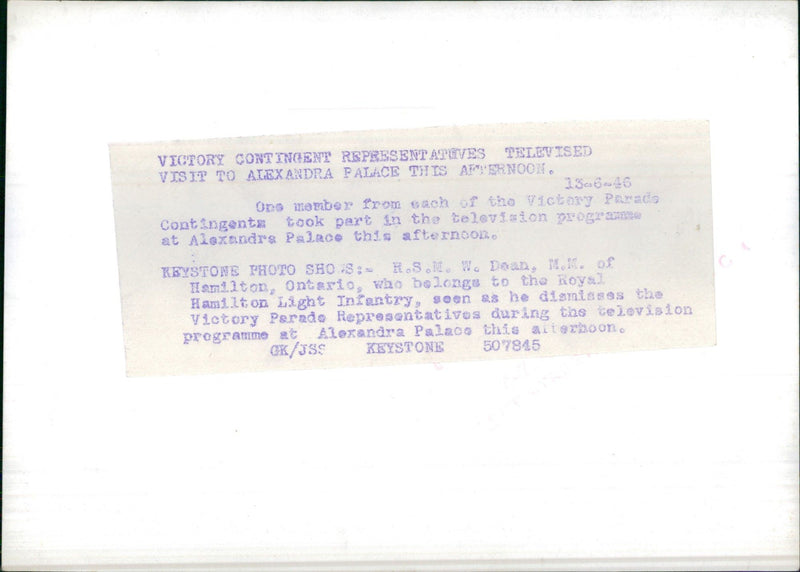 R.S.M. W. Dean - Vintage Photograph