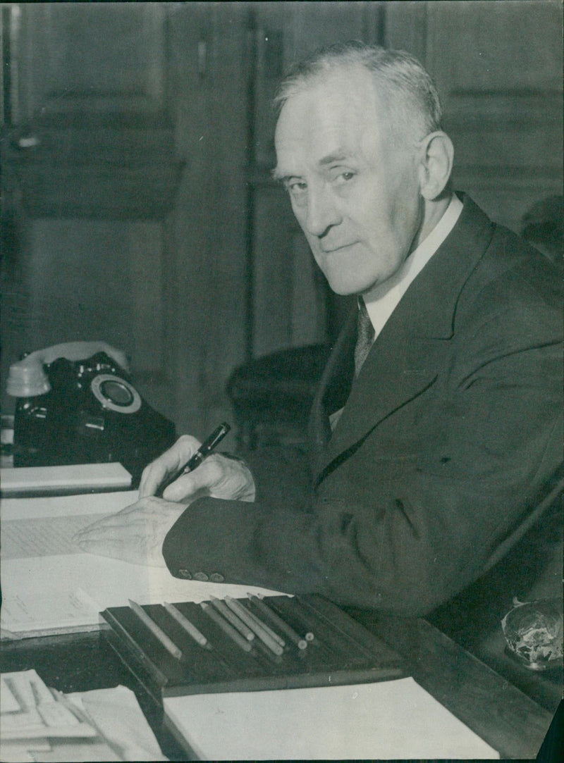 New War Minister - Ex Miner will got to Burma - Vintage Photograph