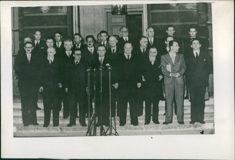 Bidault's new government - Vintage Photograph