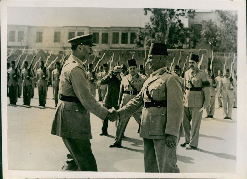 General Sir Charles Allfrey and General Ibrahim Attallah Pasha - Vintage Photograph