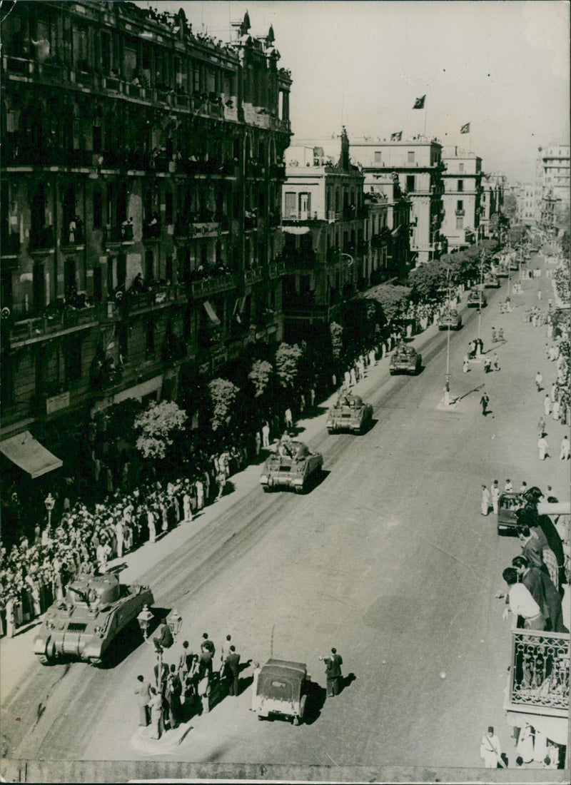 Egyptian army parade - Vintage Photograph