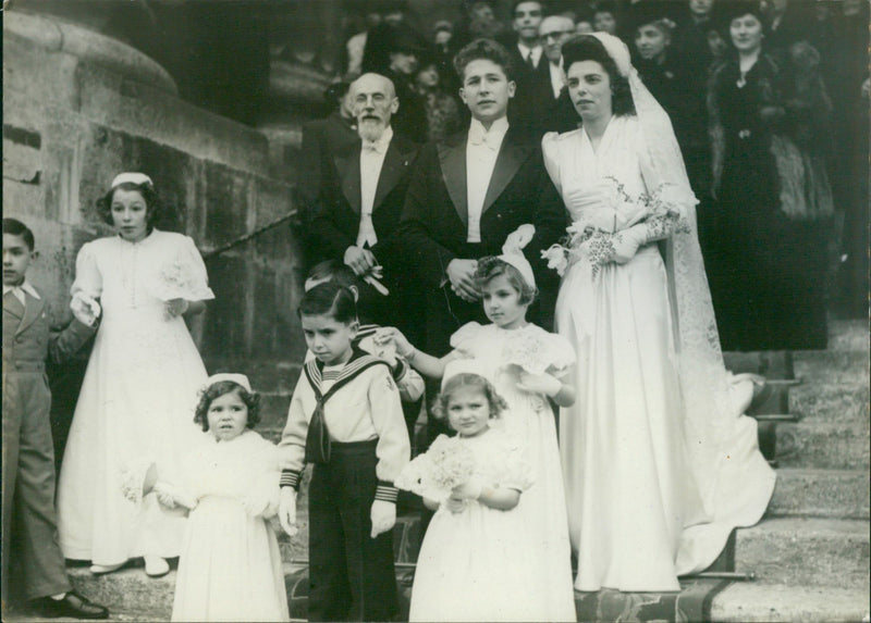 Religious marriage of Melle Genevieve Gay - Vintage Photograph