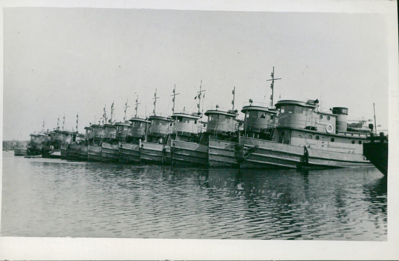 American tugboats - Vintage Photograph