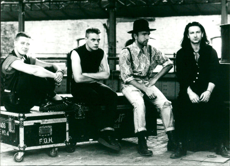 "U2 - Rattle and Hum" (1988) concert film - Vintage Photograph