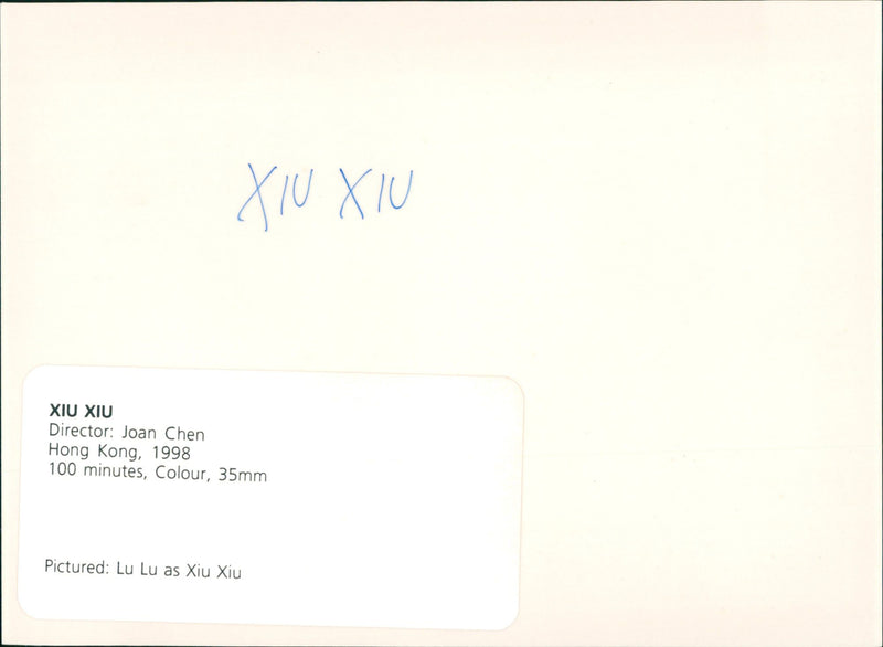 Lu Lu in "Xiu Xiu: The Sent Down Girl" - Vintage Photograph