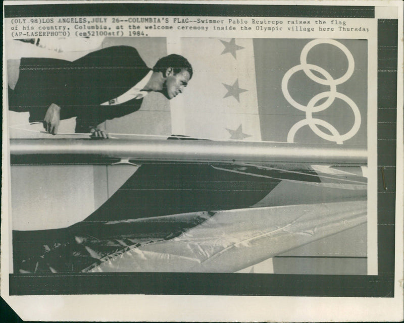 Olympic Games 1984- Los Angeles- Pablo Restrepo - Vintage Photograph