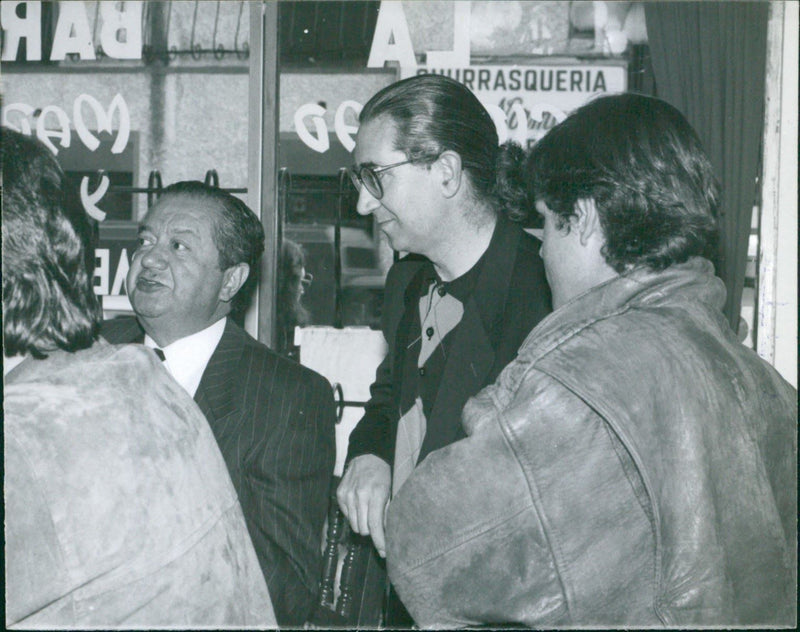 Julio E. Sánchez Vanegas with colleagues - Vintage Photograph