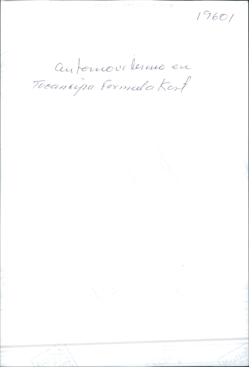 Kart race - Vintage Photograph