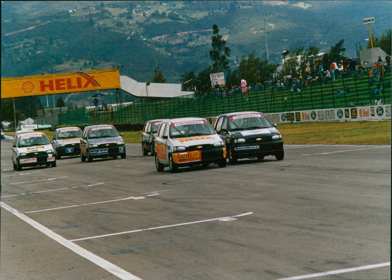 Cars race - Vintage Photograph