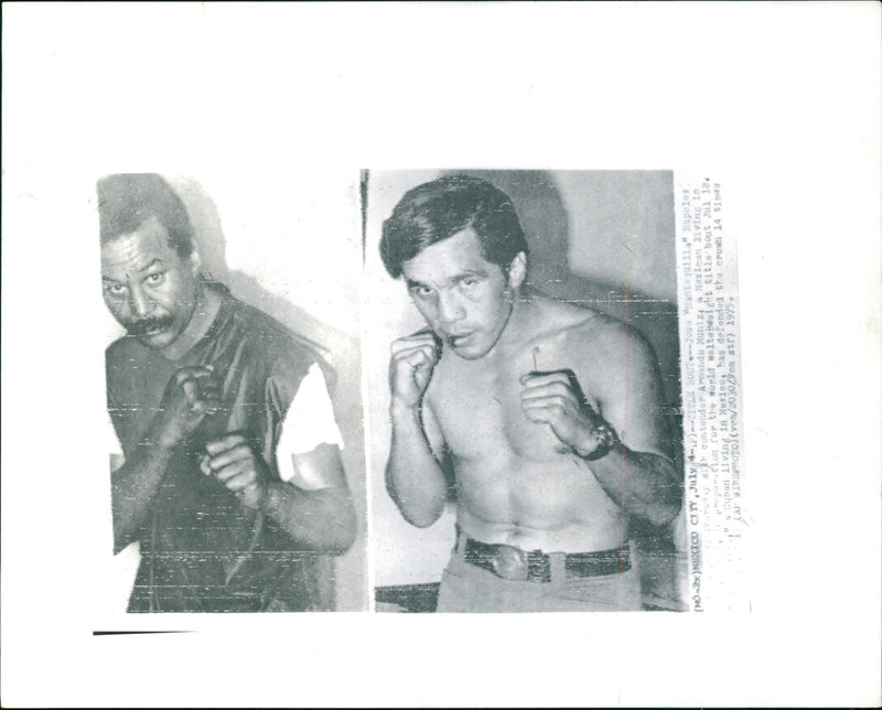 José "Mantequilla" Nápoles and Armando Muñiz - Vintage Photograph