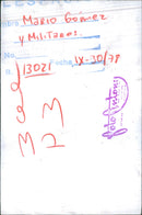 Mario Gómez Ramírez and the Military - Vintage Photograph