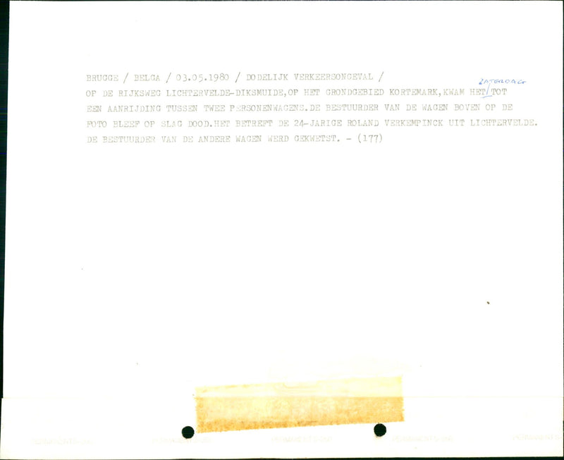 Roland Verkempinck - Vintage Photograph