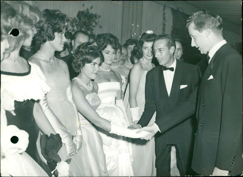 Prince Albert asks a girl to dance at the Paris Ball - Vintage Photograph