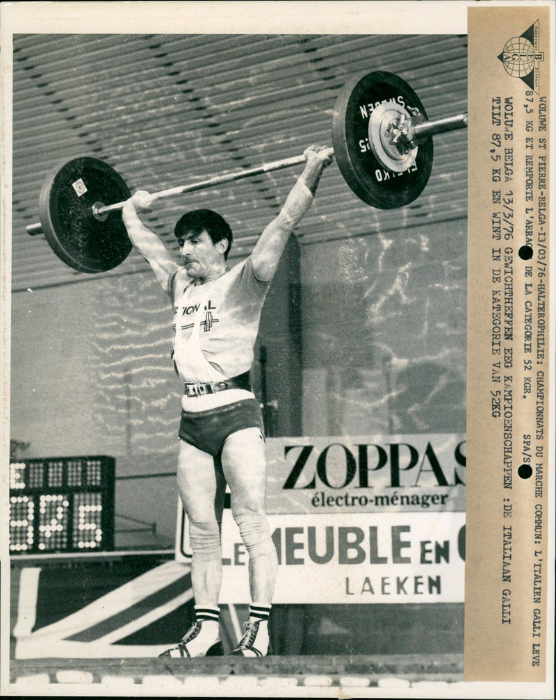 Galii at EEG Weightlifting Championships - Vintage Photograph