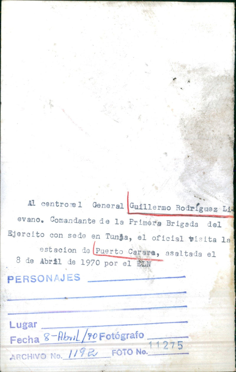 General Guillermo Rodriguez Lievano - Vintage Photograph