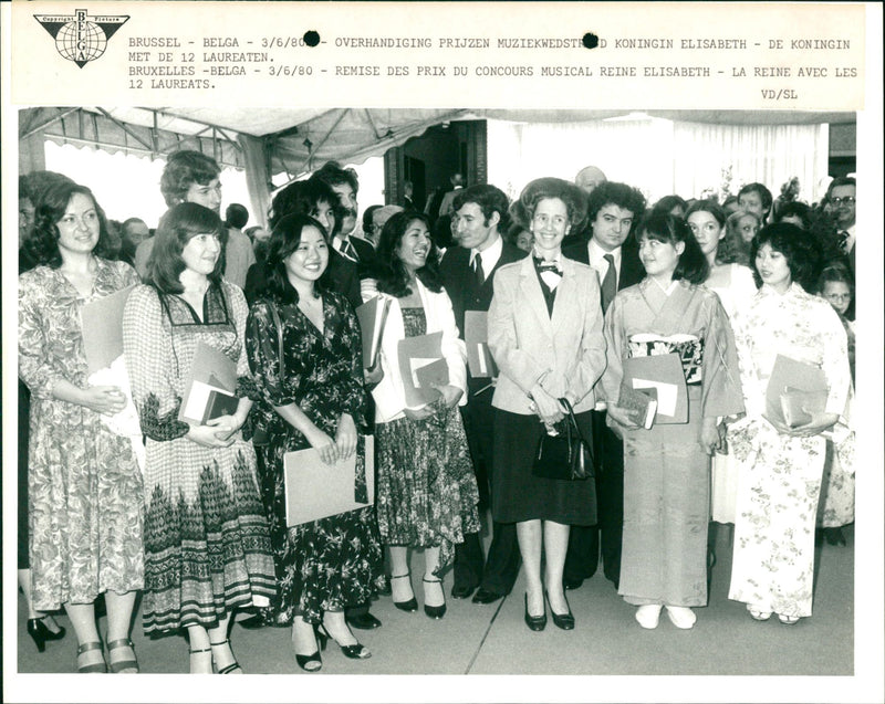 The ceremony of the Music Contest "Queen Elisabeth" - Vintage Photograph