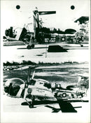 Airplane take-off - Vintage Photograph