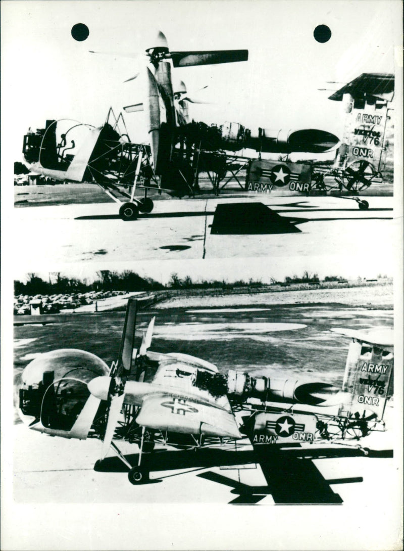 Airplane take-off - Vintage Photograph
