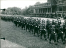 21 July parade in Brussels of 1957. - Vintage Photograph