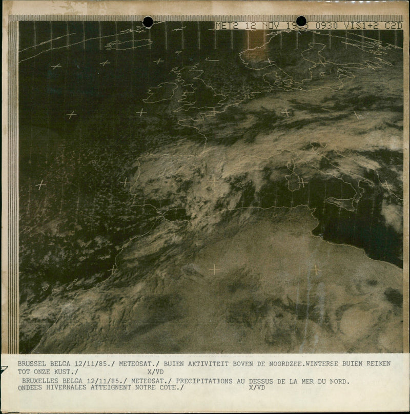 Satellite Weather photo - Vintage Photograph