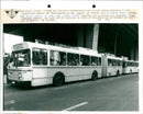 A test drive in a trolley bus - Vintage Photograph